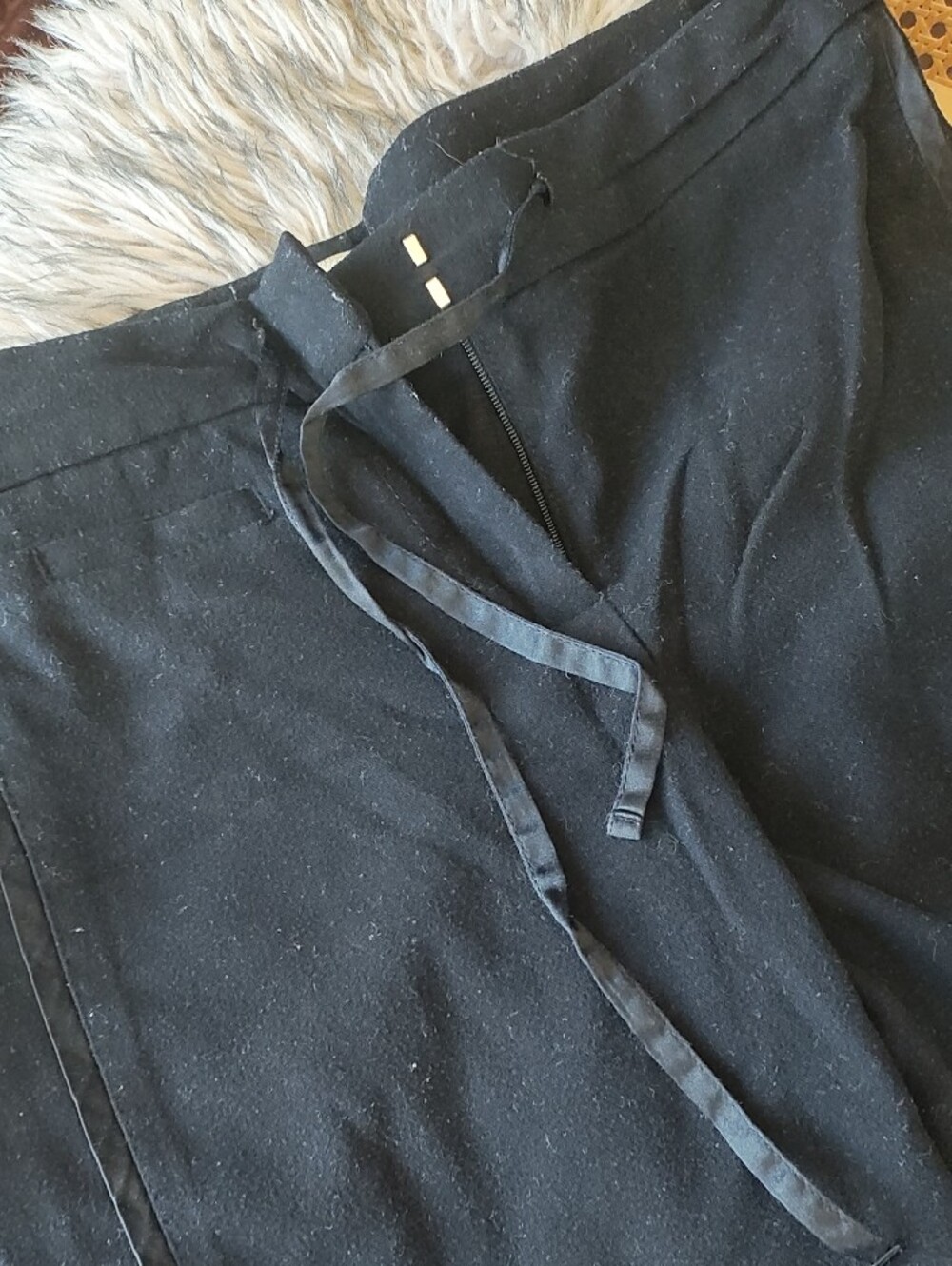 Black Drawstring Pants - Picture 4 of 6